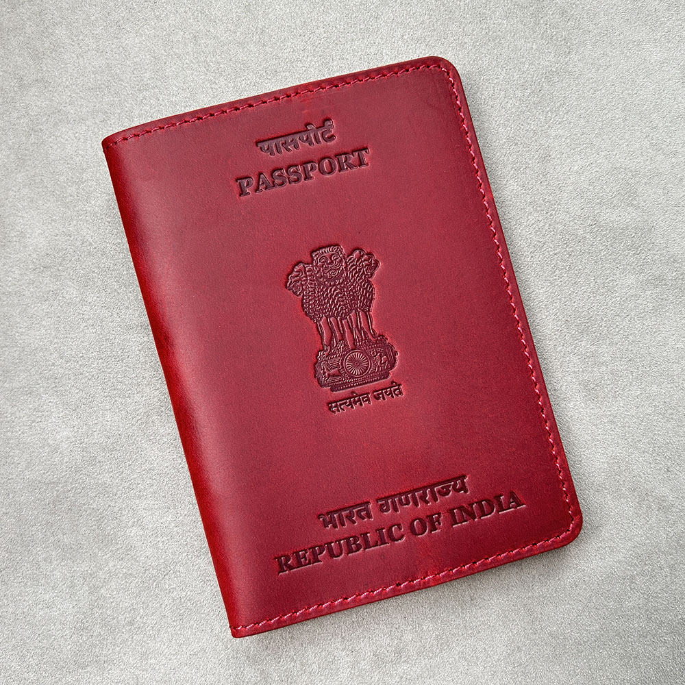 Travel Accessories India - Оригинальная обложка для паспорта из натуральной