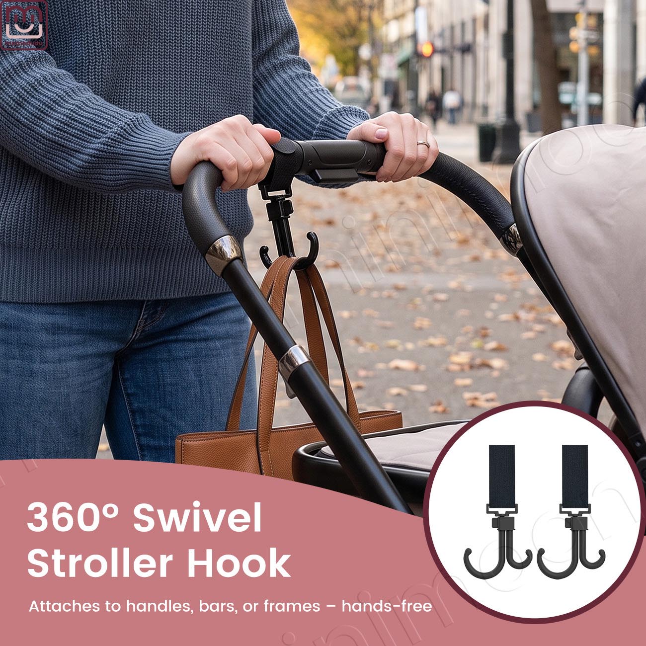 360 °   Поворотный крючок для  – обзор и цена Travel Accessories Baby